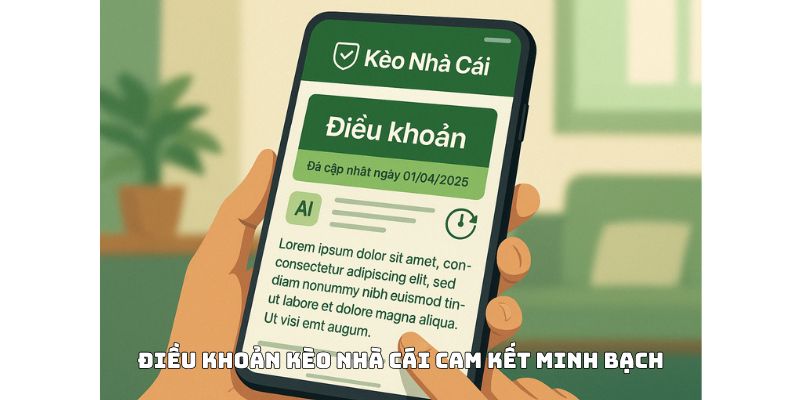 Điều khoản Kèo Nhà Cái cam kết minh bạch