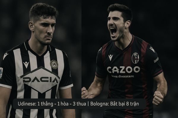 Nhận định bóng đá Phong độ gần đây cuả Udinese vs Bologna 
